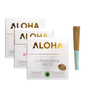 Aloha Pre-Rolls Infused – 5 Pack | $65