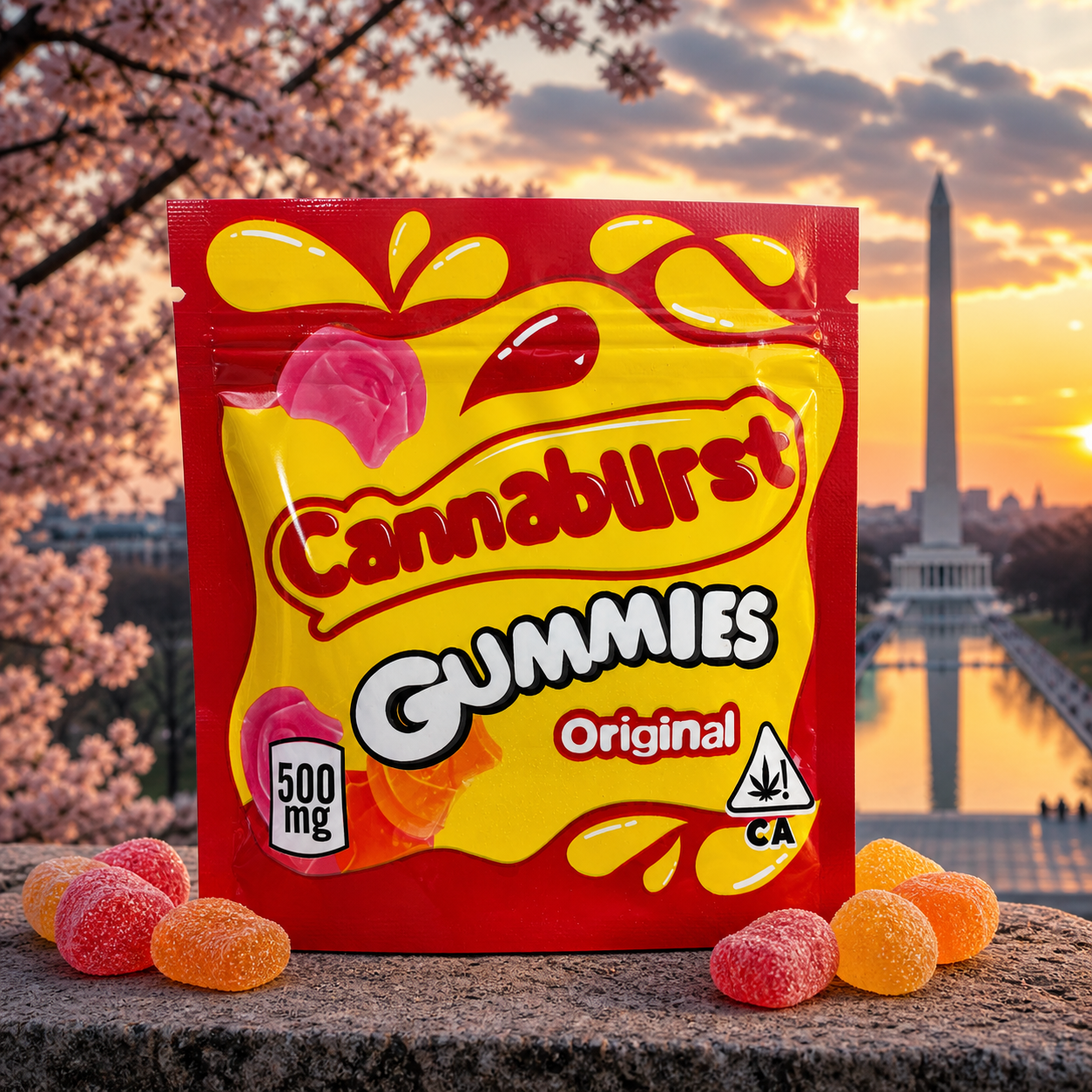 Cannaburst Gummies Original 500MG THC