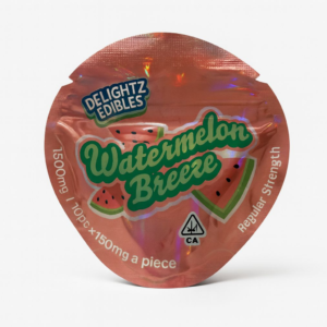 Delightz Edibles Watermelon Breezy 1500MG (150mg Each)