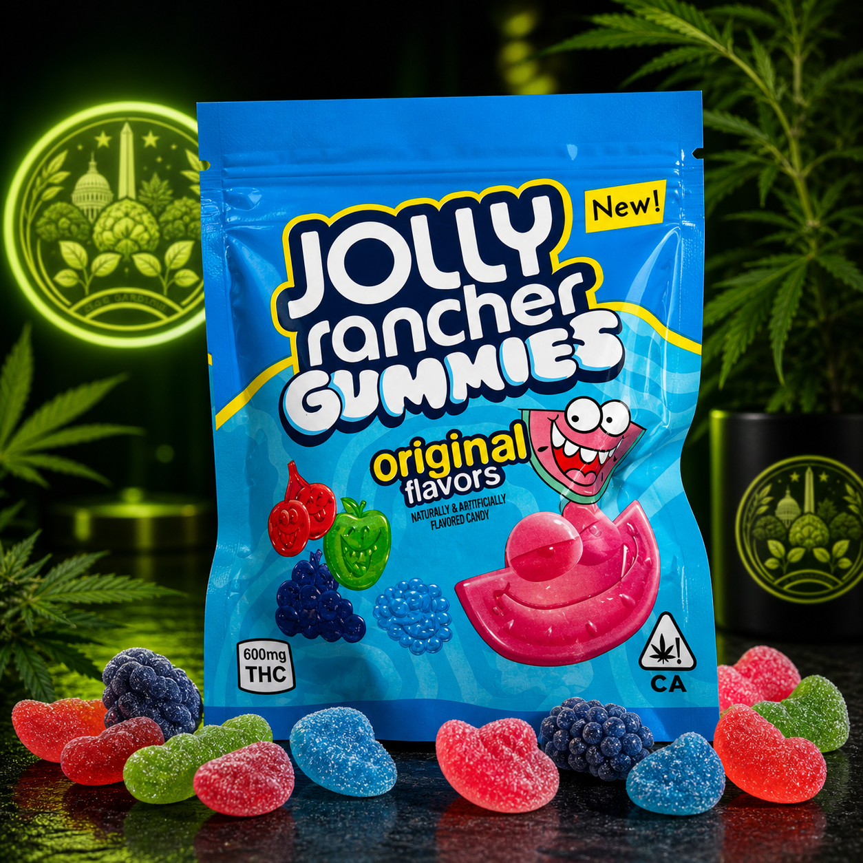 Jolly Rancher Gummies 600MG THC – Original Flavors