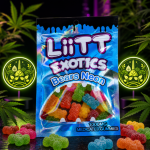LiTT Exotics Bears Neon Gummies 1000MG